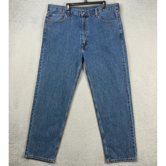 Levis 511 Mens Straight Jeans‎ 44X34 Blue Dark Washed 5 Pocket Red Tab Denim NEW